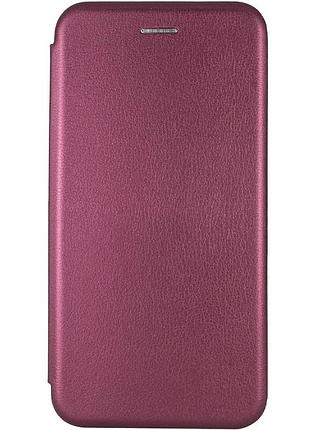 Кожаный чехол-книжка classy для zte nubia focus бордовый