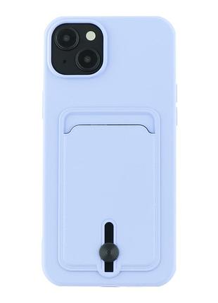 Чехол otterbox colorfull с карманом для карт pocket card для iphone 15 plus elegant purple