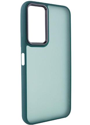 Чехол tpu+pc lyon frosted для oppo a57s / a77s green