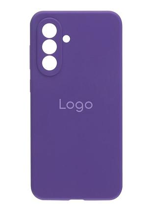Чохол-накладка liquid silicone (aa) із захистом на камеру для samsung galaxy a36 5g elegant purple