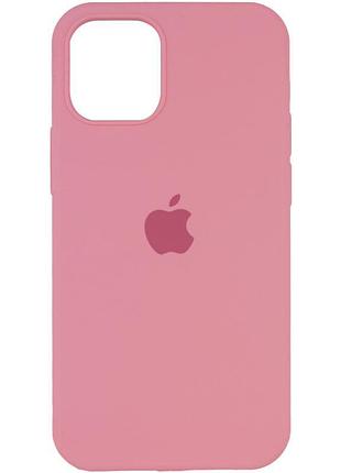 Чехол silicone case full protective (aa) для apple iphone 14 (6.1") розовый / light pink