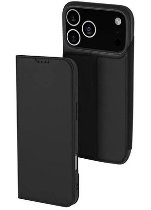 Чохол dux ducis для iphone 17 pro max книжка з кишенею для візиток айфон 17 про макс black
