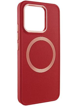 Tpu чохол bonbon metal style with magsafe для xiaomi 14 червоний / red