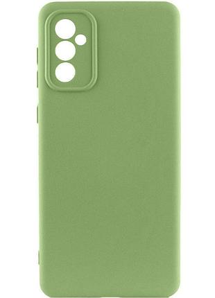 Чехол tpu getman liquid silk full camera для samsung galaxy a55 зеленый / pistachio