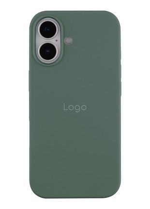 Чохол silicone case full size (aa) appleiphone17 панель-накладка для телефону айфон 17 pine green