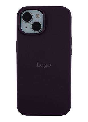 Чехол silicone case (aa) для iphone 15 plus elderberry