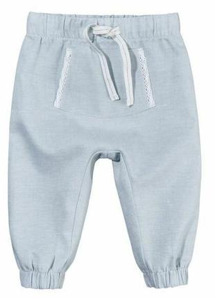 Стильные льняные штанишки lupilu германия       на размер 50,62