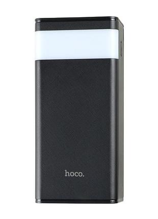 Умб power bank hoco j86 powermaster 40000mah led дисплей,pd 20w / usb qc22.5w /type-c to micro 3a black