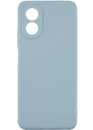 Ультратонка силіконова матова накладка candy full camera для oppo a38 / a18 smoky grey