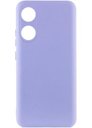 Чехол silicone cover lakshmi full camera (aaa) для oppo a58 4g сиреневый / dasheen