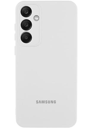 Чехол silicone cover lakshmi full camera (aa) with logo для samsung galaxy s24+ белый / white