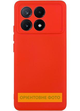 Чохол tpu getman liquid silk full camera для xiaomi poco x6 / note 13 pro 5g червоний / red