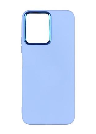 Чехол silicone cover metal рамка (aa) для xiaomi redmi 12 sky blue