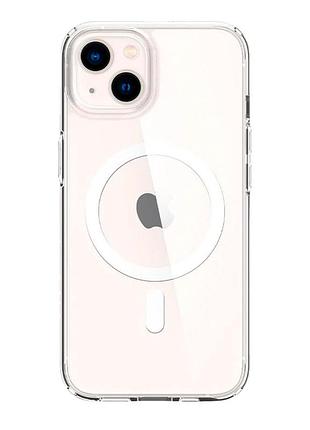 Прозрачный чехол накладка spigen ultra hybrid magsafe для apple iphone 13 pro панель-накладка для телефона