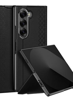Чехол книжка dux ducis bril для samsung f956 galaxy fold 6 5g внутренний карман для хранения банковских карт