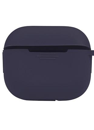 Чохол silicone case з карабіном для airpods 3 dark blue