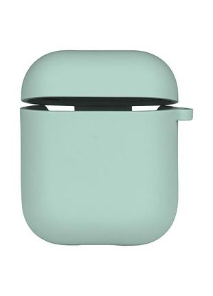 Чохол silicone case з мікрофіброю для airpods 1 / airpods 2 sea blue