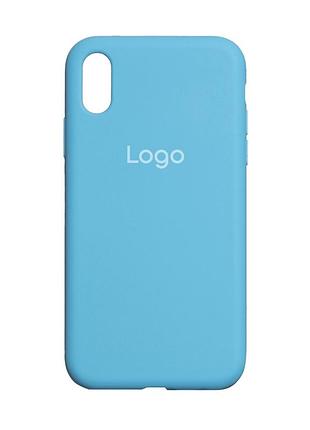 Чехол original full size для apple iphone xs max blue