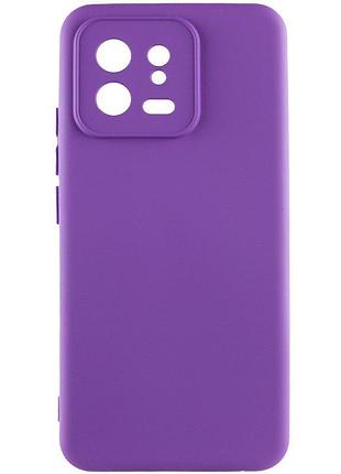 Чохол tpu getman liquid silk full camera для xiaomi 13 фіолетовий / purple