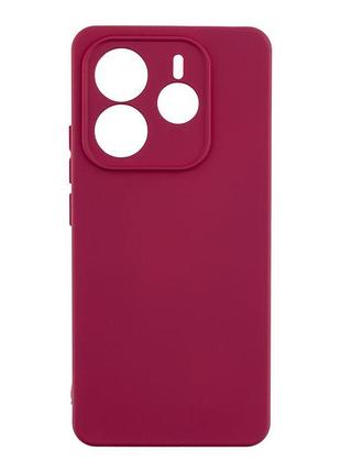 Чехол с рамкой камеры silicone cover a xiaomi redmi note 14 5g maroon (37023_3610028)