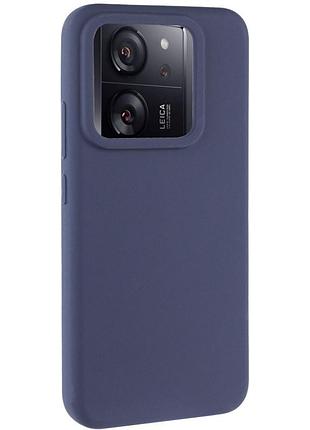 Чехол silicone cover lakshmi (aaa) для xiaomi 13t / 13t pro темно-синий / midnight blue