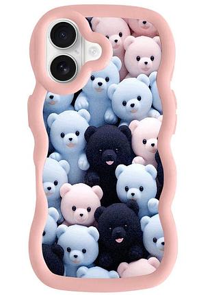 Чехол tpu cloudy pictures для apple iphone 16 (6.1") bears