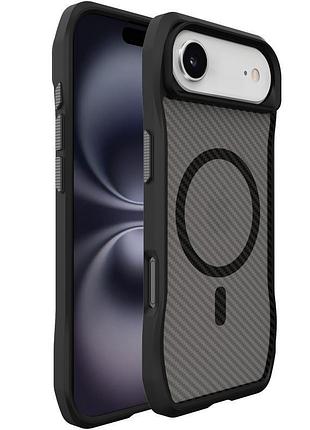 Чохол space octagon tpu з підтримкою magsafe для apple iphone 17 air carbon black