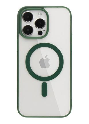 Чехол color magsafe для apple iphone 12 pro max green
