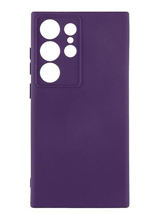 Чехол silicone cover с рамкой камеры (a) для samsung galaxy s24 ultra 5g/s928 purple
