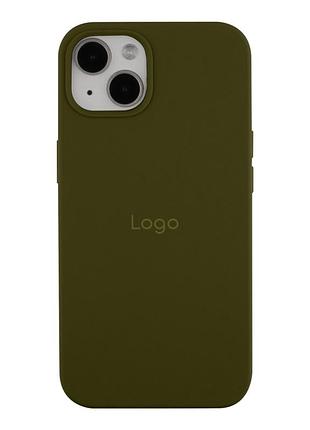 Чехол silicone case (aa) для iphone 13 army green