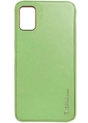 Кожаный чехол xshield для samsung galaxy a04s зеленый / pistachio
