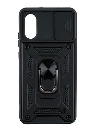 Чехол накладка с кольцом armor guard shield zte blade a31 plus black (35036_3344821)