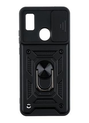 Чехол накладка guard shield armor с кольцом для zte blade a51 black