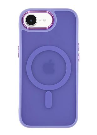 Чохол tpu space magnetic color with magsafe для iphone 16e purple