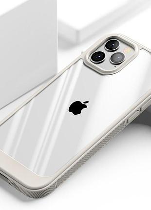 Противоударный чехол tpu, pc pulse для apple iphone 13 pro max (айфон 13 про макс) прозрачный глянцевый кейс с усиленными бортами 2