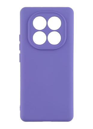 Чехол silicone cover с рамкой камеры (a) для xiaomi redmi note 14 pro 5g elegant purple
