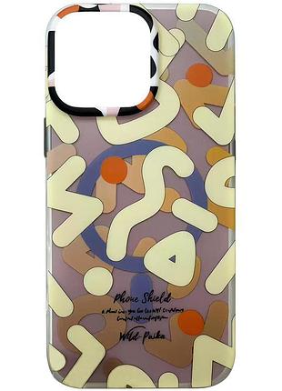 Tpu чохол pastel chaos with magsafe для apple iphone 16 pro (6.3") biege