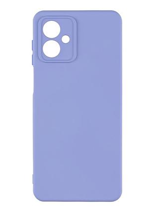 Чехол silicone cover с рамкой камеры (a) для motorola g14 lilac