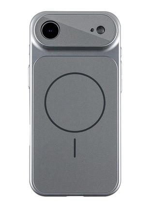 Чехол ag-glass с защитой камеры и magsafe для appleiphone 17 air white