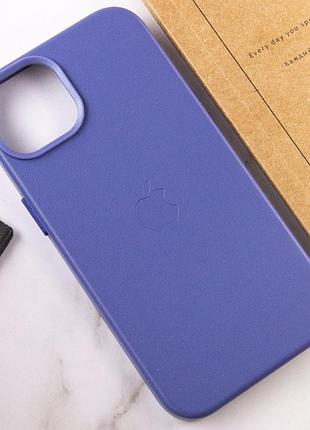 Шкіряний чохол leather case (aa plus) with magsafe для apple iphone 12 pro max (6.7") wisteria 7