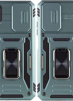 Ударопрочный чехол camshield army ring для xiaomi redmi 9a зеленый / light green
