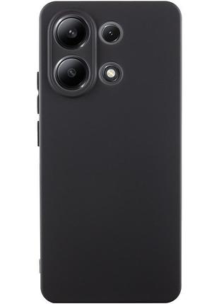 Чехол tpu getman liquid silk full camera для xiaomi redmi note 13 4g черный / black