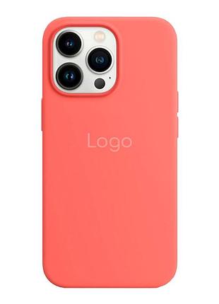 Чохол silicone magsafe посиленого захисту для apple iphone 13 pro pink pomelo