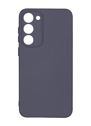 Чехол silicone cover с рамкой камеры (a) для samsung galaxy s23 plus dark blue