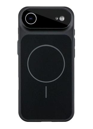Чехол ag-glass с защитой камеры и magsafe для appleiphone 17 air black