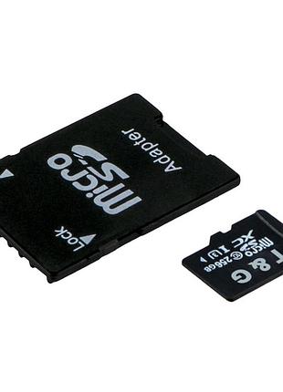 Карта micro sdxc tg память 256gb uhs-3 class 10 с адаптером черный