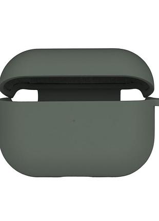 Чохол silicone case з мікрофіброю для airpods pro pine green