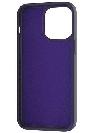Чехол silicone case full protective with ring для apple iphone 13 pro (6.1") purple 2