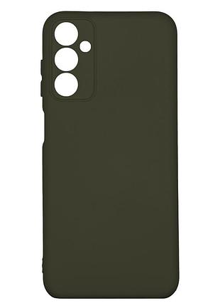 Чехол silicone cover с рамкой камеры (a) для samsung galaxy m14/ m146 dark green