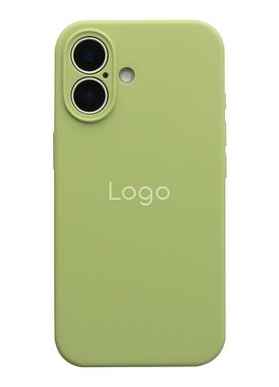 Чехол silicone case full size with frame appleiphone17 панель-накладка для телефона айфон 17 mint
